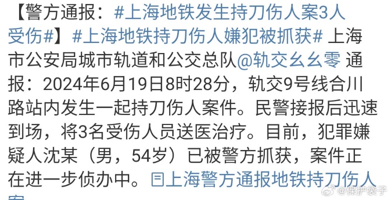 上海地铁1号线持刀事件真相解析