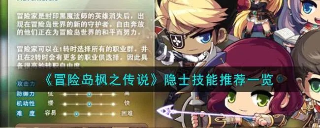 冒险岛，探索神秘的隐士之境——揭秘深藏不露的冒险新篇章