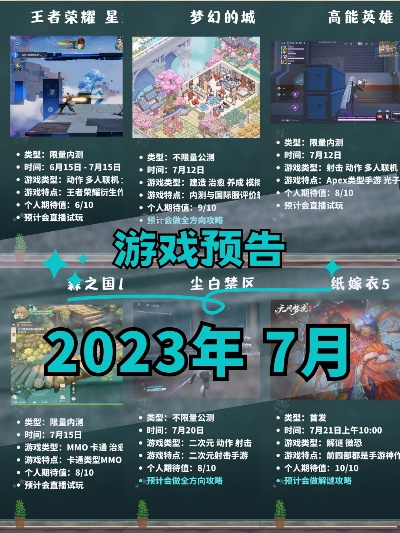 🔥2023年度公测大揭秘！最火新游清单，带你游遍虚拟世界✨