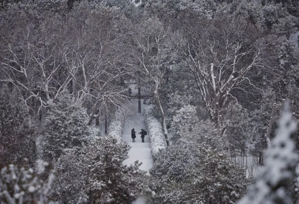 北京初雪，银装素裹下的都市魅力